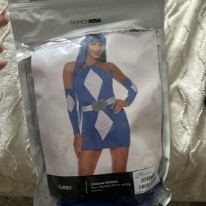 Fashion Nova Blue power ranger  Costume